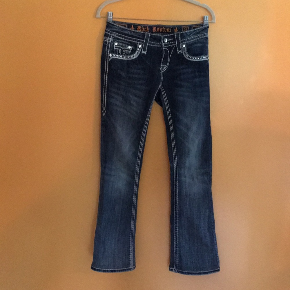Rock revival jeans size 25 inseam 28 like new